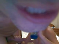 Blonde Teen Fucks op webcam een geile