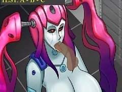 anime dibujos animados robot big-tits gran culo 