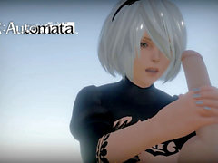 Nier, nier 2b honey select, 3d anime