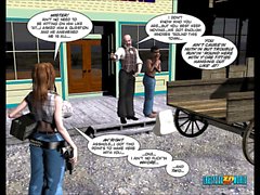 3D Comic. Six Gun Sisters . Episode 5