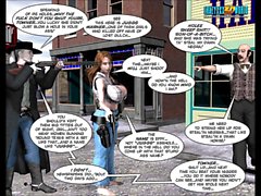 Bandes dessinées 3D de . Six Soeurs arme à feu . Episode 5