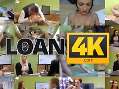 Laina4k. Big-boobed nainen on tyytyväinen kukkoon