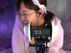 Asian ASMR Ear Slicking