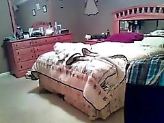 Bedroom spy tape of mature housewife Janice