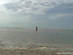 Holandés Voyeur Playa Sexo MILF