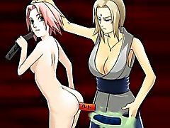 Cartoon hentai stars with dildos