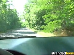 StrandedTeens - Hot coppia cazzo nel una vettura
