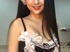 Cute thai girl facebook live