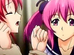 Sexy Babes rouquine anime ont des relations sexuelles dans le groupe