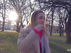 German scout - pienet teen Mona vittu käteistä pickup casting