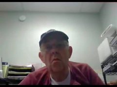 grandpa cum on webcam