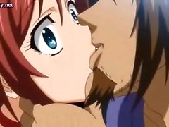 Shy anime gets clit rubbed until getting wet