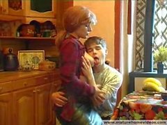 Russe Mère et fils rousse