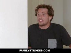 FamilyStrokes - Stepmom Curvy Gets Boca Cum Filled