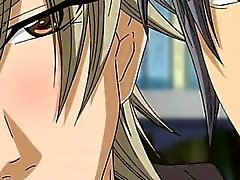 Sexy Homosexuell Anime Kerle eine Zungenkuss makeout Augenblick