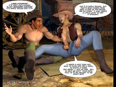 SO WAS WEST HING 3D Homosexuell Cowboy Cartoon Hentai Anime Comic