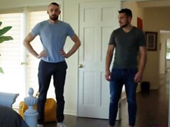 Hunk gays Dante Colle and Johnny B thoroughly blowing cocks