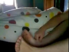 Straight guys feet on webcam #33