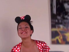 Minnie Mouse pieds en nylons Footfetish
