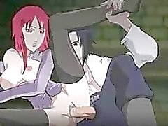 Naruto Porr Karin levereras Sasuke cums