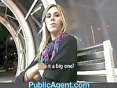 PublicAgent Sindy is almost too tall to fuck