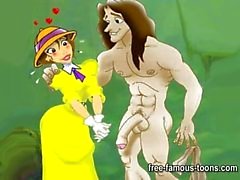 Tarzan ile Jane genç Sert porno Orgy