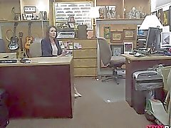 Customers wife pounded by horny pawn guy