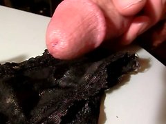 Pre Cum and Cum in Dirty Panty