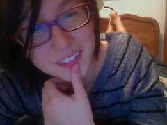 camgirl asiático Nerdy