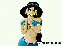 Aladdinin ja jasmiini porn parodiassa