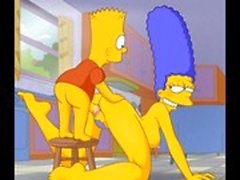 Simpsons Porno 1. Bart lanet Marge Karikatür Porno HD