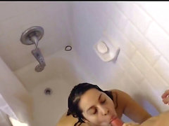 Shower fuck, stepmom fucked in bathroom, tall long