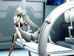 bilimkurgu laboratuvar Android'de Alien lezbiyen seks yabancı ile oynuyor