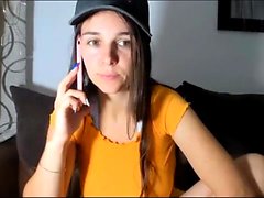 Un'olla teenager che tedesca masturba anale in webcam