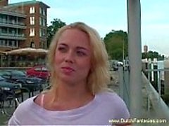 Chubby Blonde Dutch MILF Fucked Hard