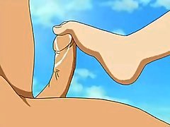 A lungo femdom Masturbazione con i piedi scena di Virgin Asta - Quadri anime