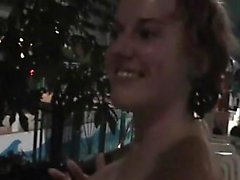 Milf has fun at swinger swimming resort