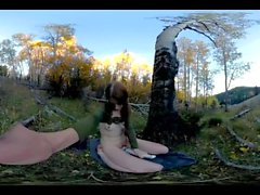 360vr Fucking Myself kanssa Bad Dragon Dildo alla Keltainen Aspens. freckledRED