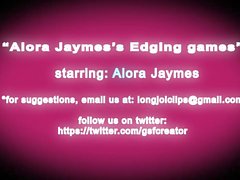 Alora jaymes edging jeux