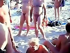 Horny Nudists Getting It On At A Beach