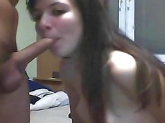 Mooie tiener blowjob webcam