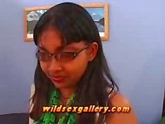 Shy Indian Girl Gives Very Slow Blowjob