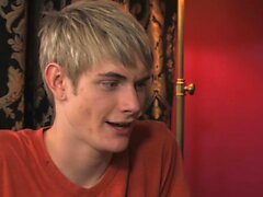 Blonde twink Preston Andrews rimming and pounding cute gay