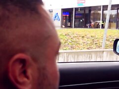 Risky Public Sex Date with german gothic milf in car