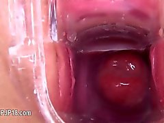 Gyno toy inside of her beautiful hole