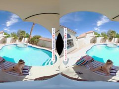 America Naughty Kenna James registrati in formato VR alla Pool