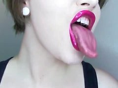 rossetto spalmato feticcio della bocca