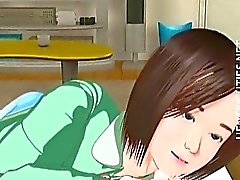 Jolie hentai girl 3D ont une le rêve humide