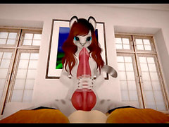 Pregnant 3d furry bunny, hairy little teen, 3d furry futa