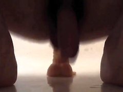 prostate orgasm fucking a plastic dick